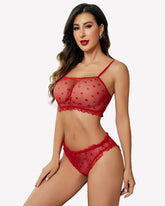 Mesh Lingerie Bra and Panty Set